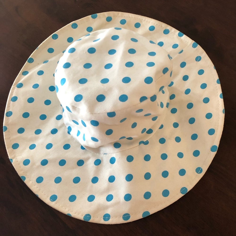 Vintage Polka Dot Sub Hat 100% Cotton Hong Kong - Picture 2 of 7